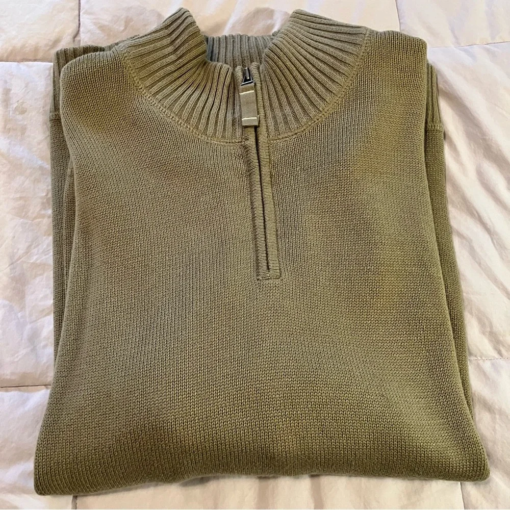 Eddie Bauer Sweater - Olive Green - XXL